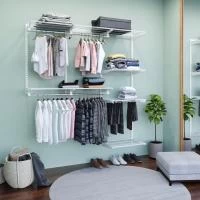 Гардеробная система с выдвижной брючницей Титан-GS