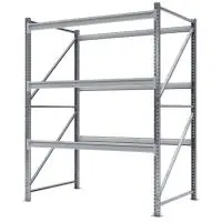 Стеллаж СФМ 3000х1750х1000 (3 яруса без настила) Zn