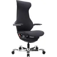 Эргономичное кресло Atom Black (экокожа черная)