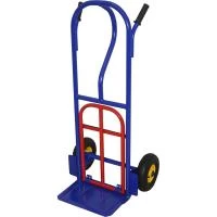 Тележка грузовая двухколесная с откидной полкой КГ 250 П (г/п 200 кг, колёса пневматические 250 мм)